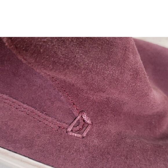 SeaVees Huntington Middie Shoes Mens Size 10 Suede Slip On Maroon Shoes Casual - Picture 10 of 11